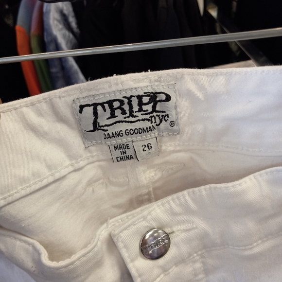 Tripp NYC plus size goth / punk fishnet rip skinnies! Sold separately - Picture 5 of 5